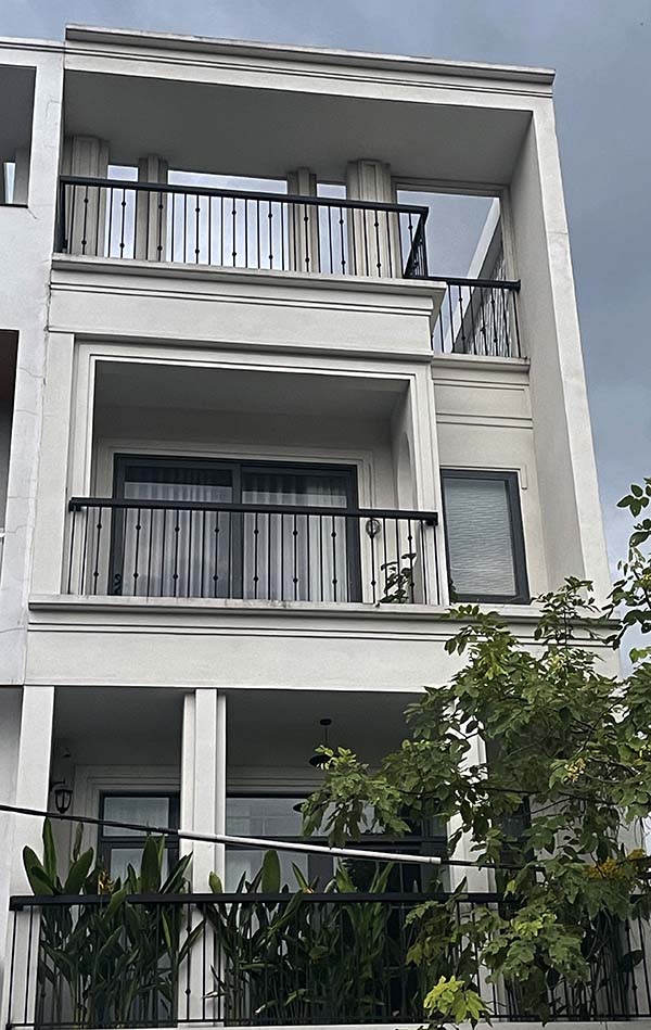 Mẫu lan can sắt hộp cách điệu